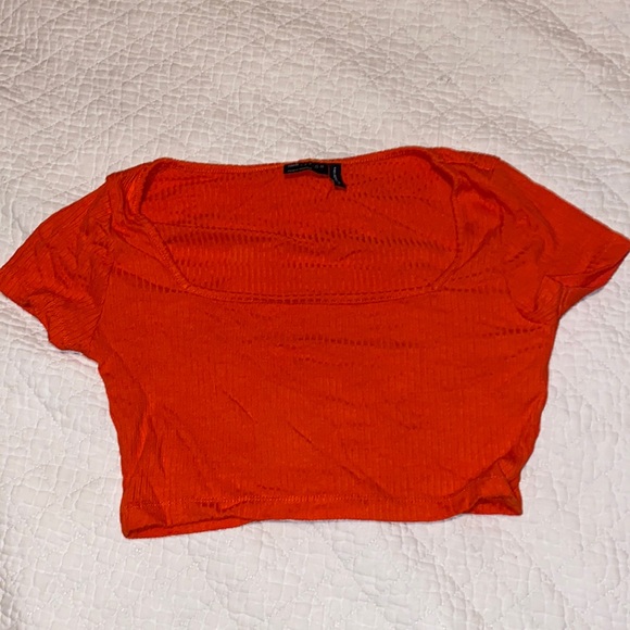 ASOS design orange crop top - Picture 1 of 2